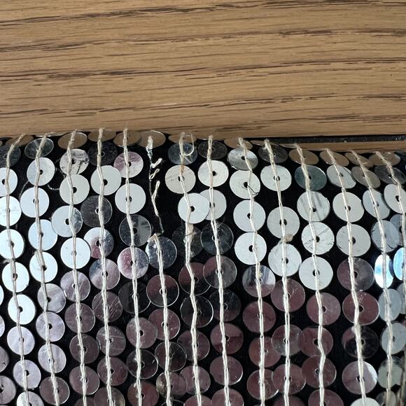 Vintage 80s Joseph Le‎ Bon Silk Sequin Beaded Top Size Medium Avant Garde Artsy - Picture 9 of 9